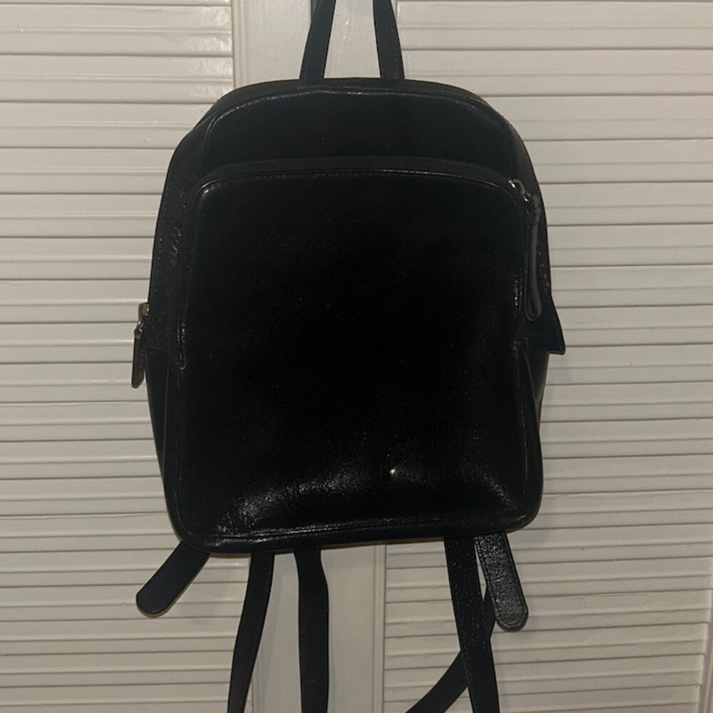 Brandy Melville Mini Faux Leather Backpack